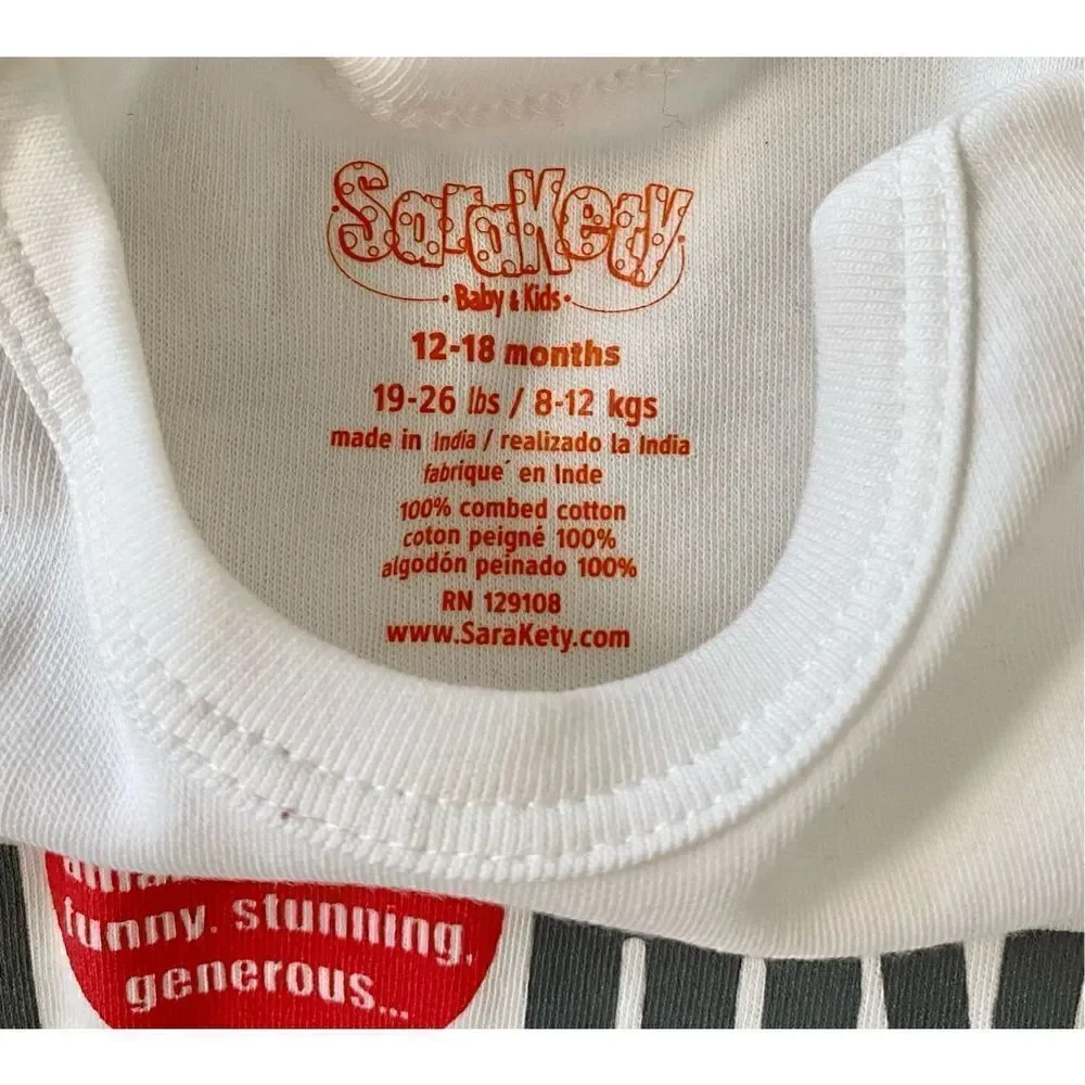 Sara Kety Baby’s “I ❤️ My Aunt” Body-suit, 12-18m NWT